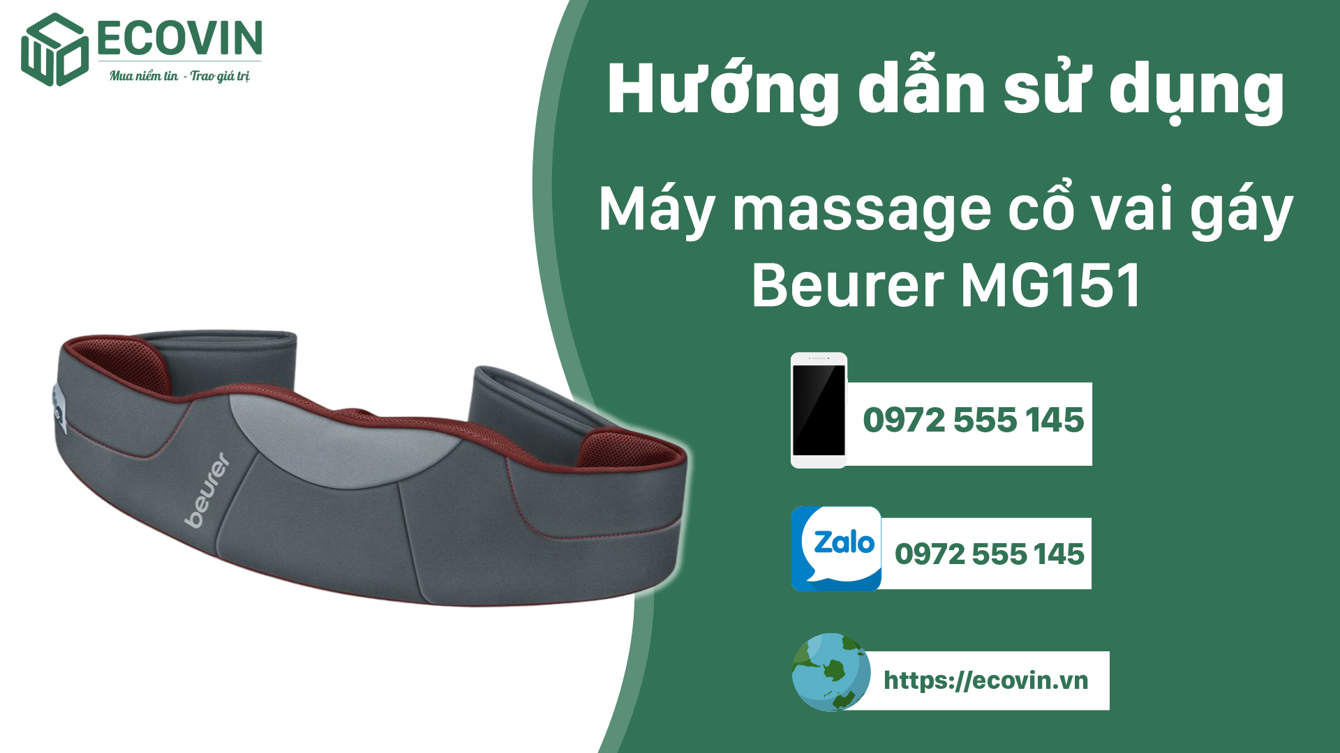Máy massage cổ vai gáy Beurer MG151